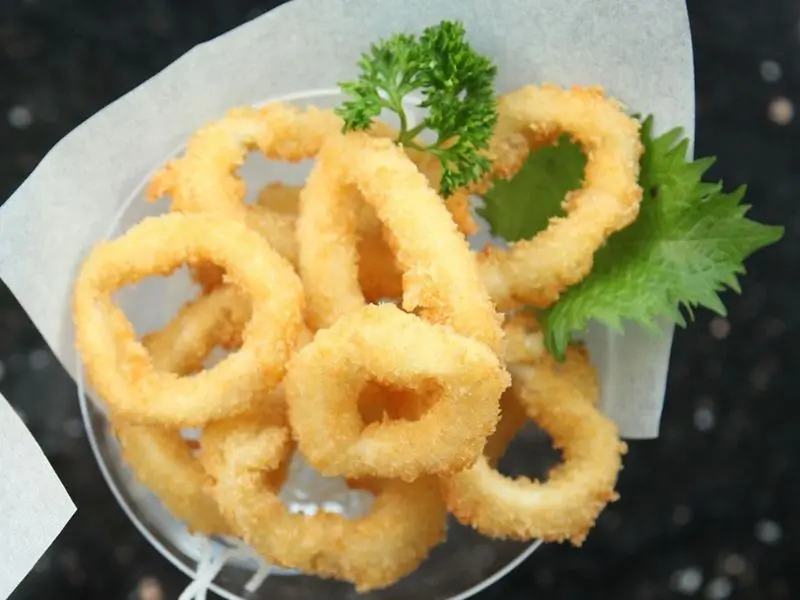 Little-King-Crab-Hawaiian-restaurant-Onion-Rings-Crystal-Lake Onion Rings at Little King Crab, a Hawaiian restaurant in Crystal Lake