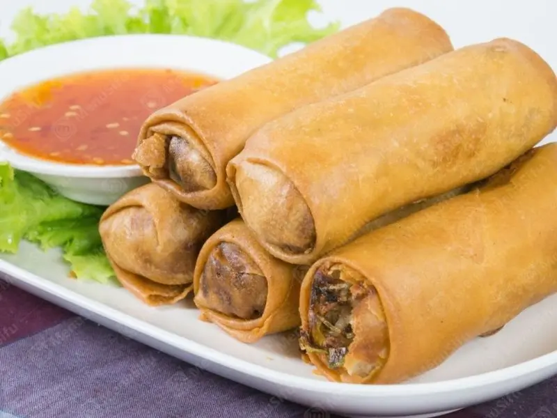 Little-King-Crab-Hawaiian-restaurant-Shrimp-Egg-Roll-Crystal-Lake Shrimp Egg Roll at Little King Crab, a Hawaiian restaurant in Crystal Lake